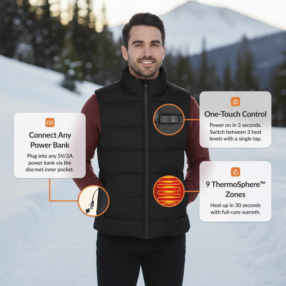 Men's Heated Gilet